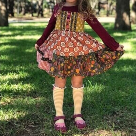 Matilda Jane Boho Patchwork Austin Rivers Knot Dress Size 4 2 sets available twi - Picture 4 of 11